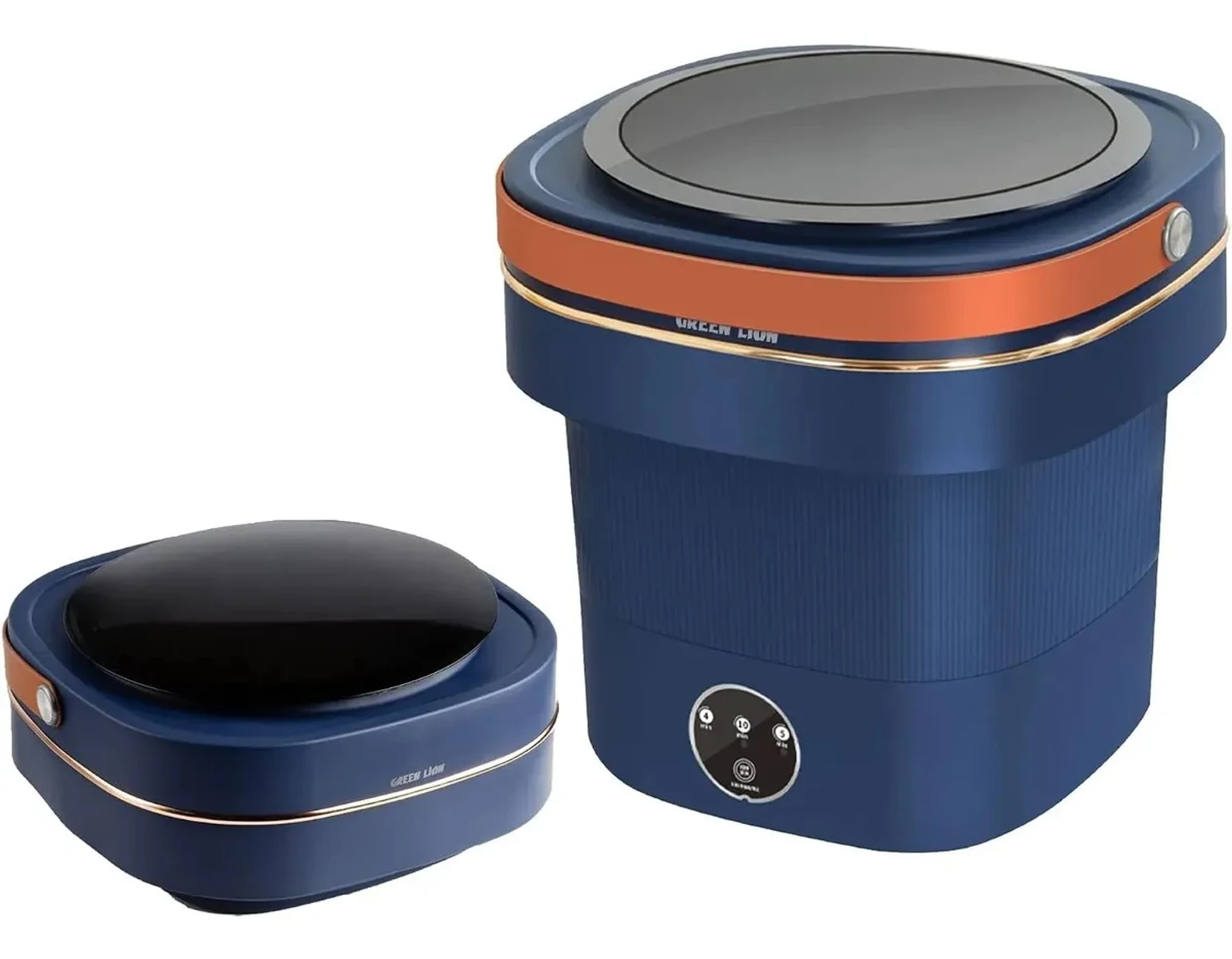 Lavadora Portatil Mini Boma 9 Litros Plegable Ropa Interior - Azul Marino 