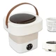 Lavadora Portatil Mini Boma 9 Litros Plegable Ropa Interior Beige