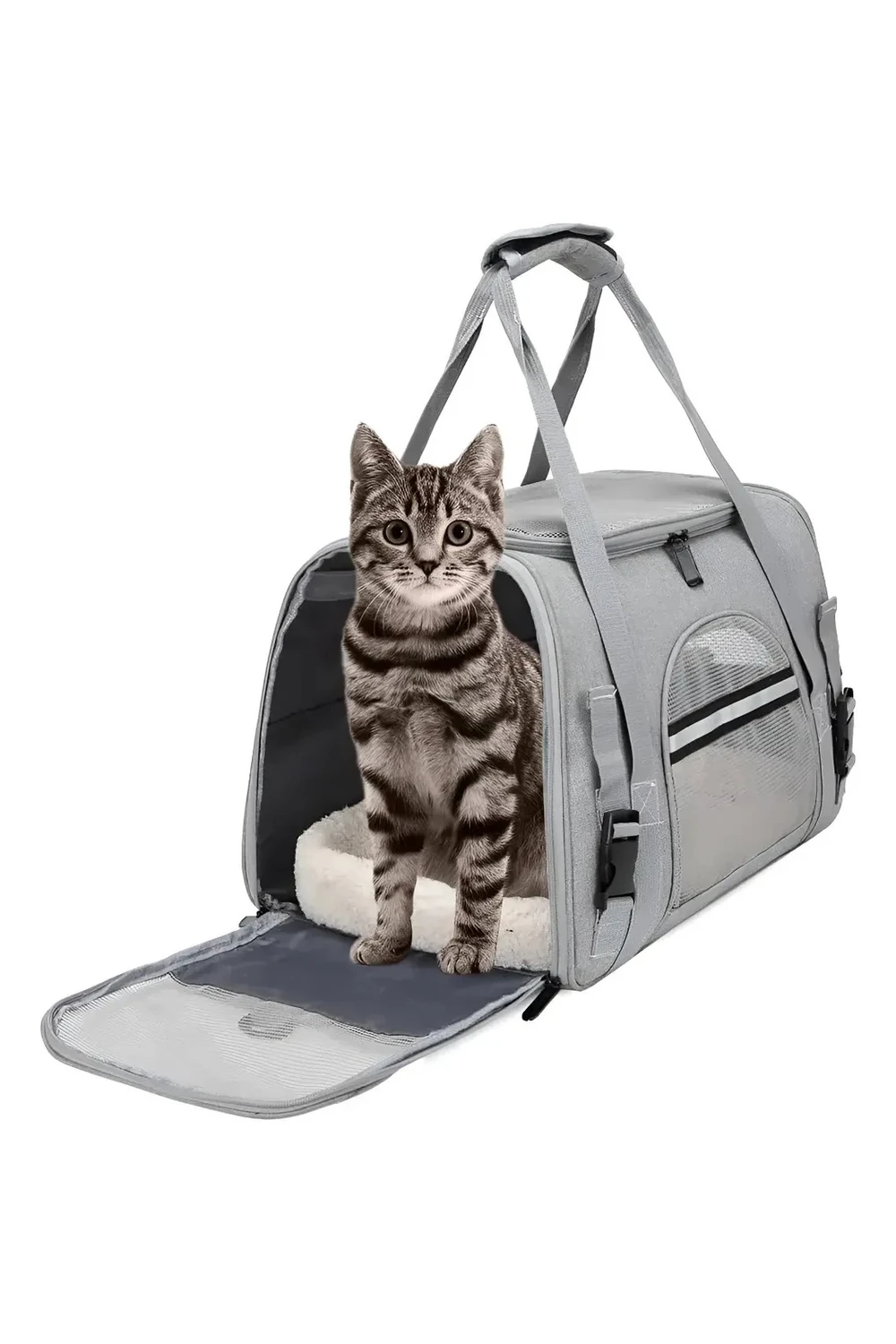 Bolso Transportador Gato Perro Comodo Con Correa Y Visor Bolso Transportador Gato Perro Comodo Con Correa Y Visor