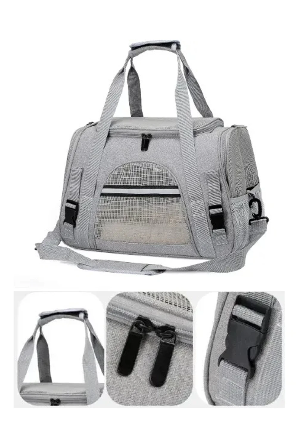 Bolso Transportador Gato Perro Comodo Con Correa Y Visor Bolso Transportador Gato Perro Comodo Con Correa Y Visor