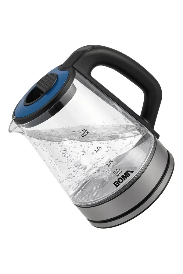 Jarra Eléctrica Boma Vidrio 2.3l Acero Inoxidable Bm-1803 Jarra Eléctrica Boma Vidrio 2.3l Acero Inoxidable Bm-1803