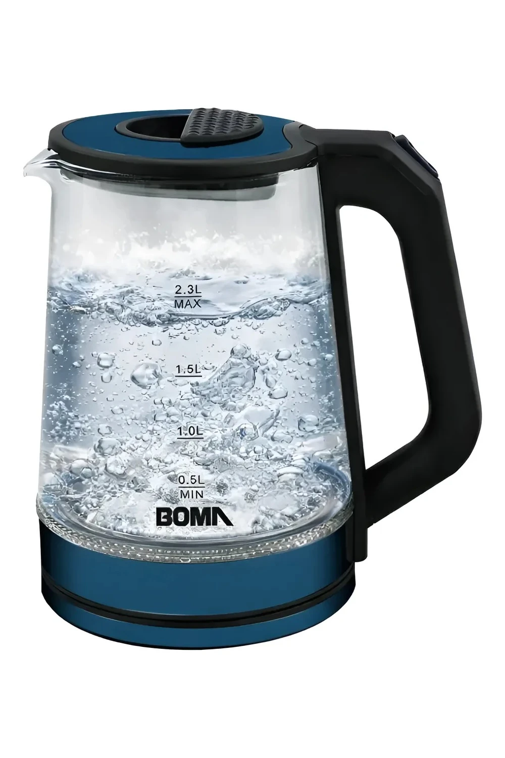 Jarra Eléctrica Boma Vidrio 2.3l Acero Inoxidable Bm-1803 Jarra Eléctrica Boma Vidrio 2.3l Acero Inoxidable Bm-1803