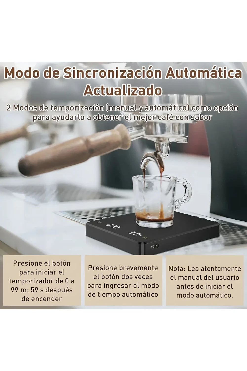 Balanza Digital Para Café Multiuso Recargable Precision Balanza Digital Para Café Multiuso Recargable Precision