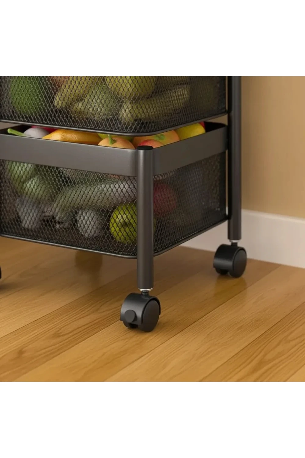 Carrito Organizador Metálico Multiuso Con Ruedas 4 Canastos Carrito Organizador Metálico Multiuso Con Ruedas 4 Canastos