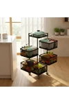 Carrito Organizador Metálico Cocina 5 Canastos Con Ruedas Carrito Organizador Metálico Cocina 5 Canastos Con Ruedas