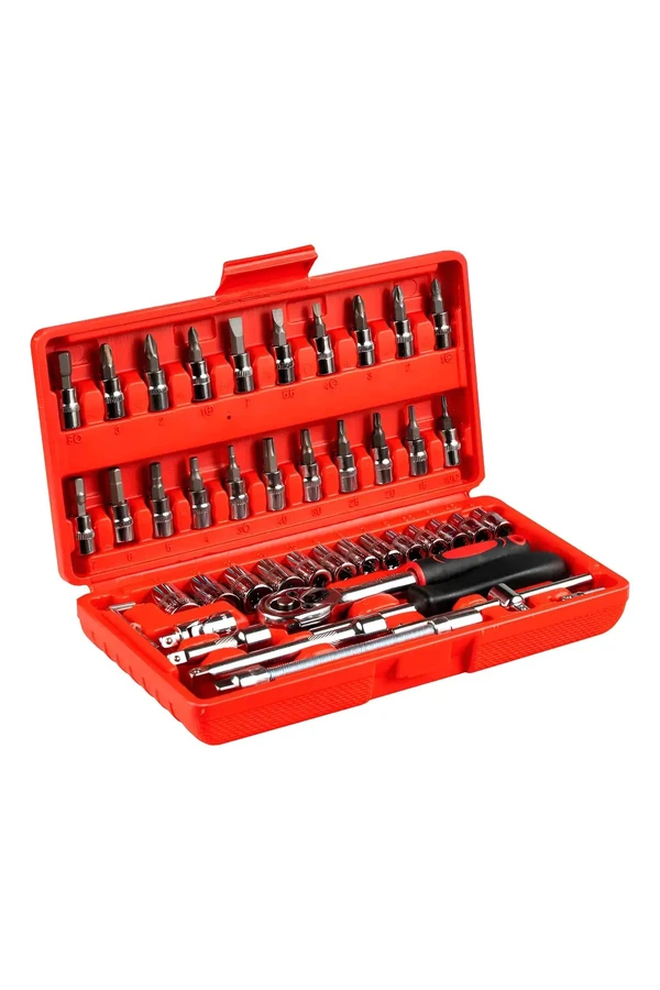Juego De Dados 46 Piezas Llaves Cricket Maletín Portátil Juego De Dados 46 Piezas Llaves Cricket Maletín Portátil