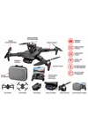 Drone Profesional C/ 2 Cámaras 1080p Hd + Control Y Estuche Drone Profesional C/ 2 Cámaras 1080p Hd + Control Y Estuche