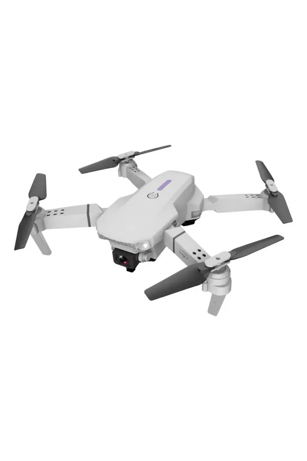 Drone E88 Pro 1080p Cámara Hd Profesional Plegable Rotación 360 Gris