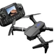 Drone E88 Pro 1080p Cámara Hd Profesional Plegable Rotación 360 Negro