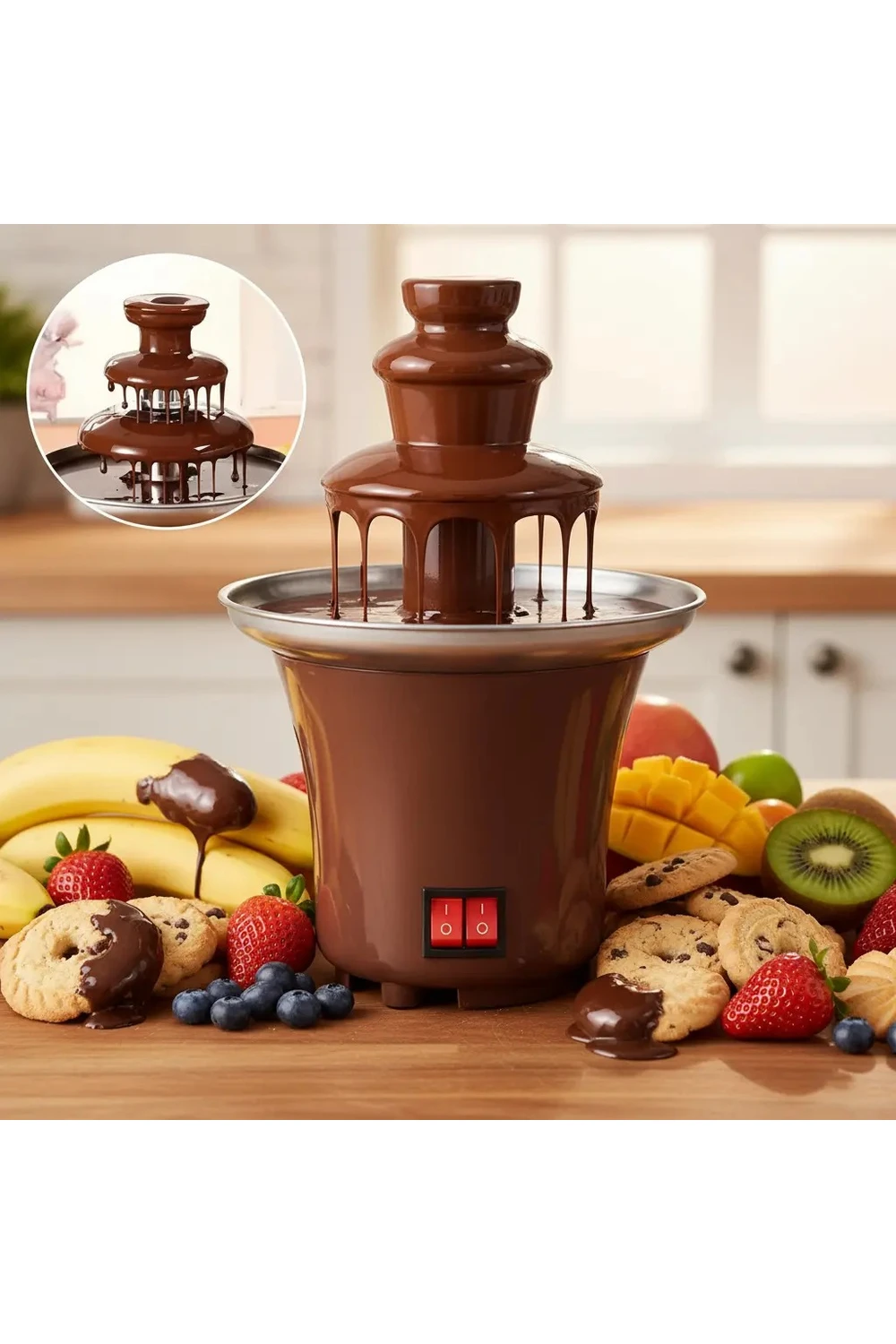 Fuente Chocolatera Caliente Fondue Chocolate 220 V 3 Niveles Fuente Chocolatera Caliente Fondue Chocolate 220 V 3 Niveles