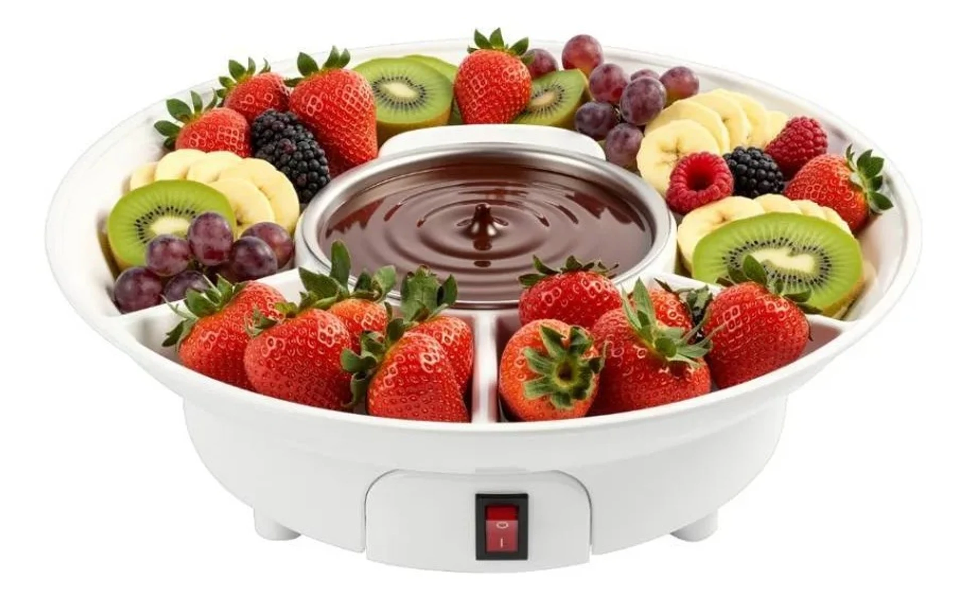 Fuente Chocolate Caliente Fondue Chocolate 220v 3 Divisiones 