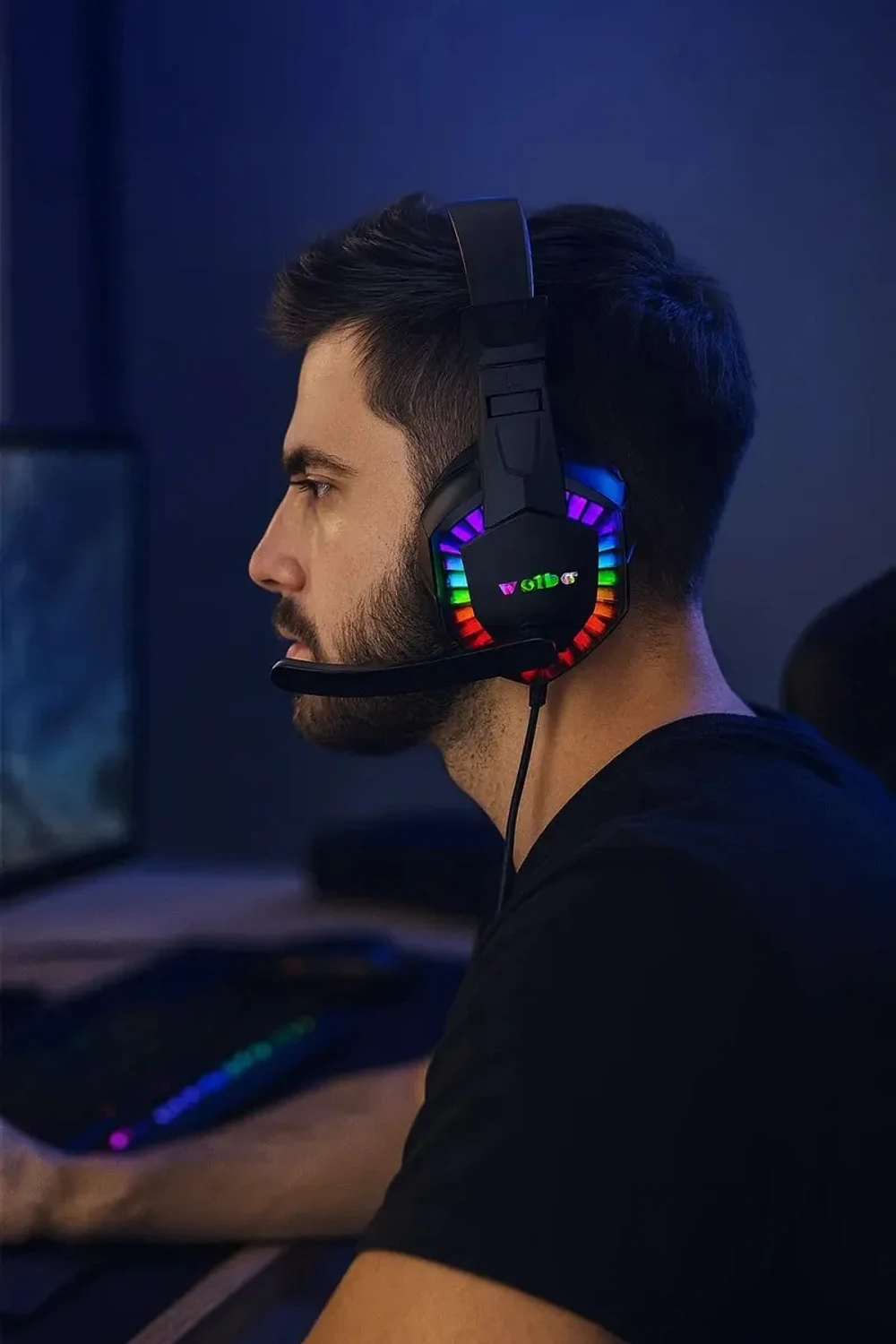 Auriculares Gamer Weibo G62 Led Rgb Over-ear 1 Par Pc Pro Auriculares Gamer Weibo G62 Led Rgb Over-ear 1 Par Pc Pro