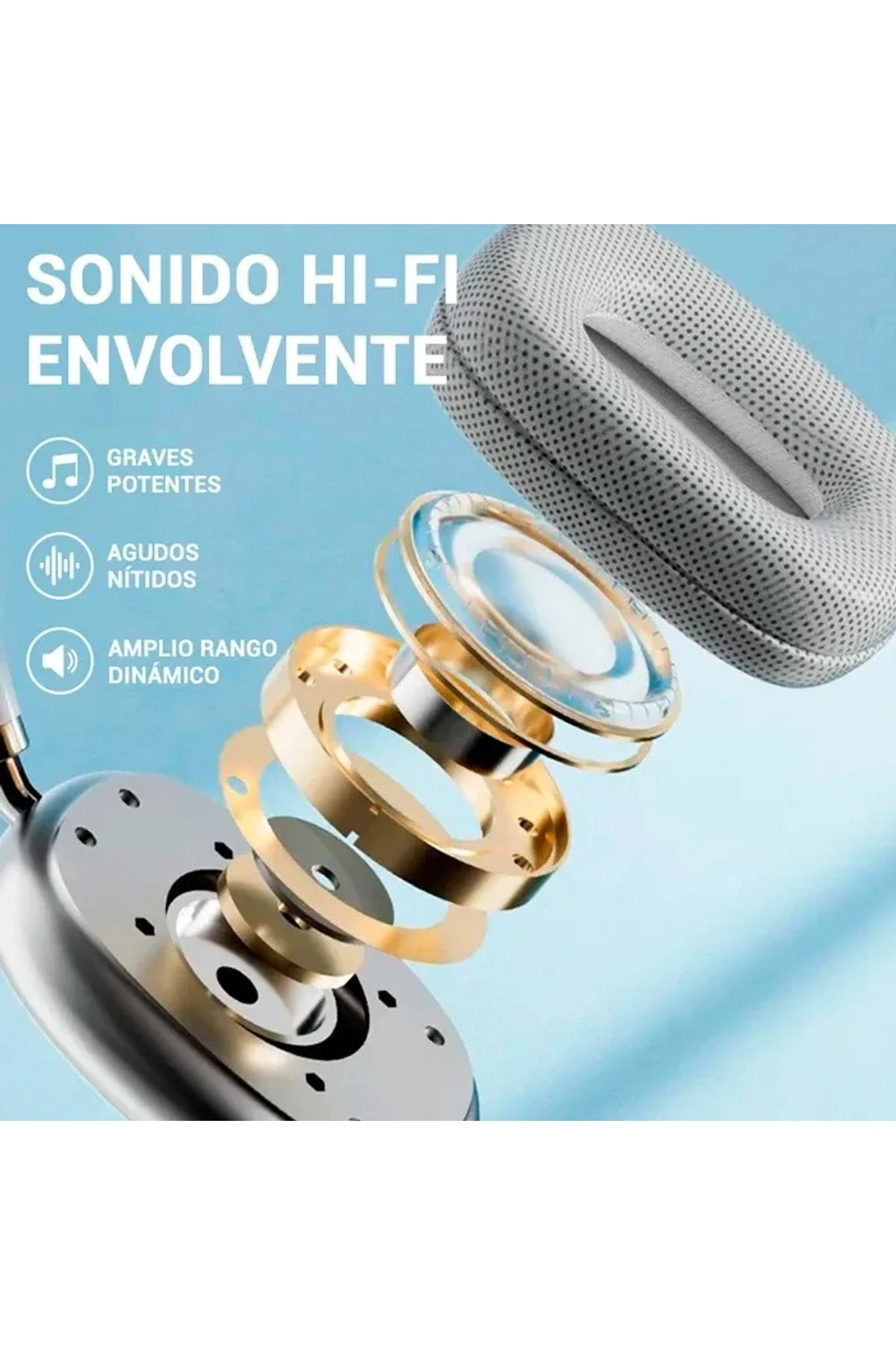 Auriculares Inalámbricos Bluetooth 5.1 Gorsun E96 GRIS