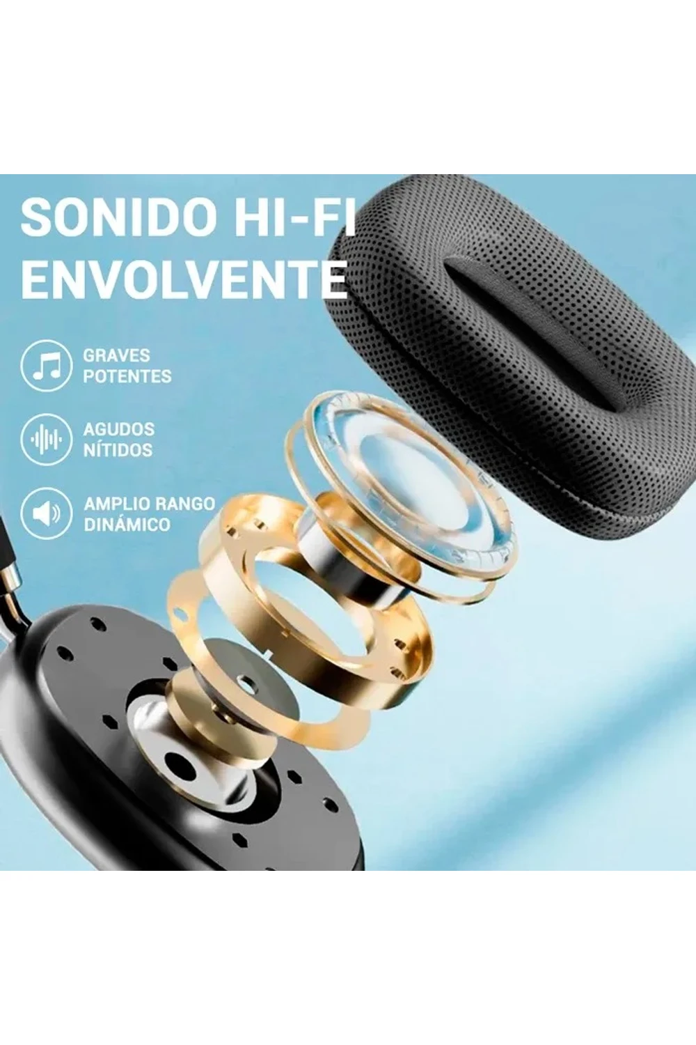 Auriculares Inalámbricos Bluetooth 5.1 Gorsun E96 NEGRO