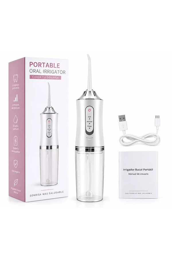 Irrigador Bucal Portátil Limpieza Dental Salud Recargable Irrigador Bucal Portátil Limpieza Dental Salud Recargable