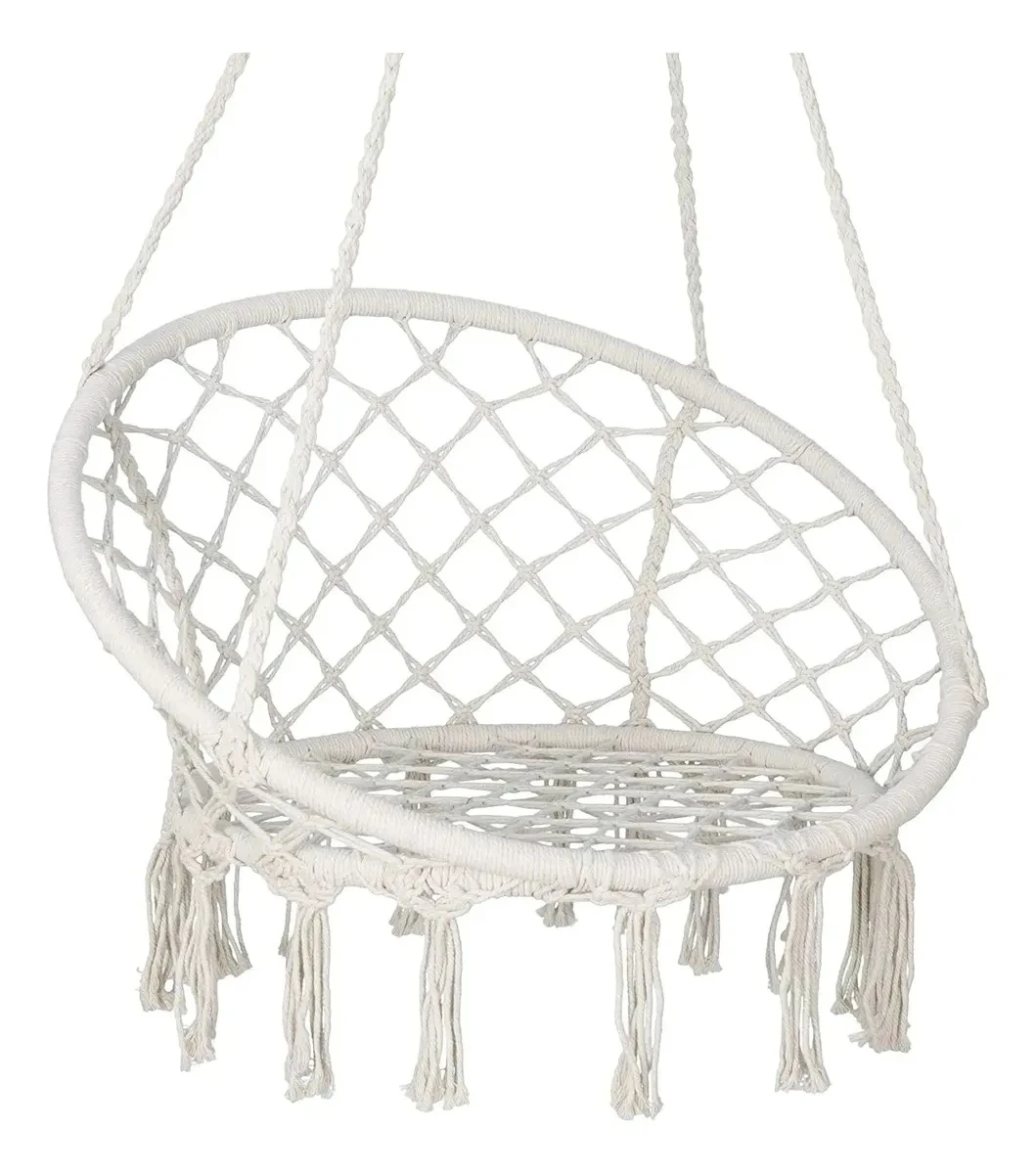 Hamaca Silla Colgante 120cm X 80cm Reforzada Tejida Portatil 