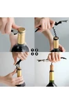 Set de Vino Tonglin HJTZ-006-4h 4 Piezas con Estuche Sacacorchos Aireador Tapón Set de Vino Tonglin HJTZ-006-4h 4 Piezas con Estuche Sacacorchos Aireador Tapón