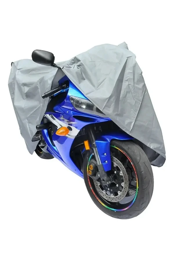 Cubre Moto Impermeable Grande Funda Protectora Cuatri Gris Cubre Moto Impermeable Grande Funda Protectora Cuatri Gris