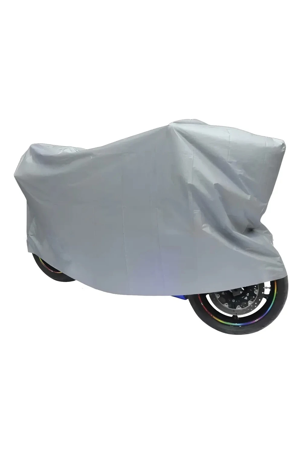Cubre Moto Impermeable Grande Funda Protectora Cuatri Gris Cubre Moto Impermeable Grande Funda Protectora Cuatri Gris