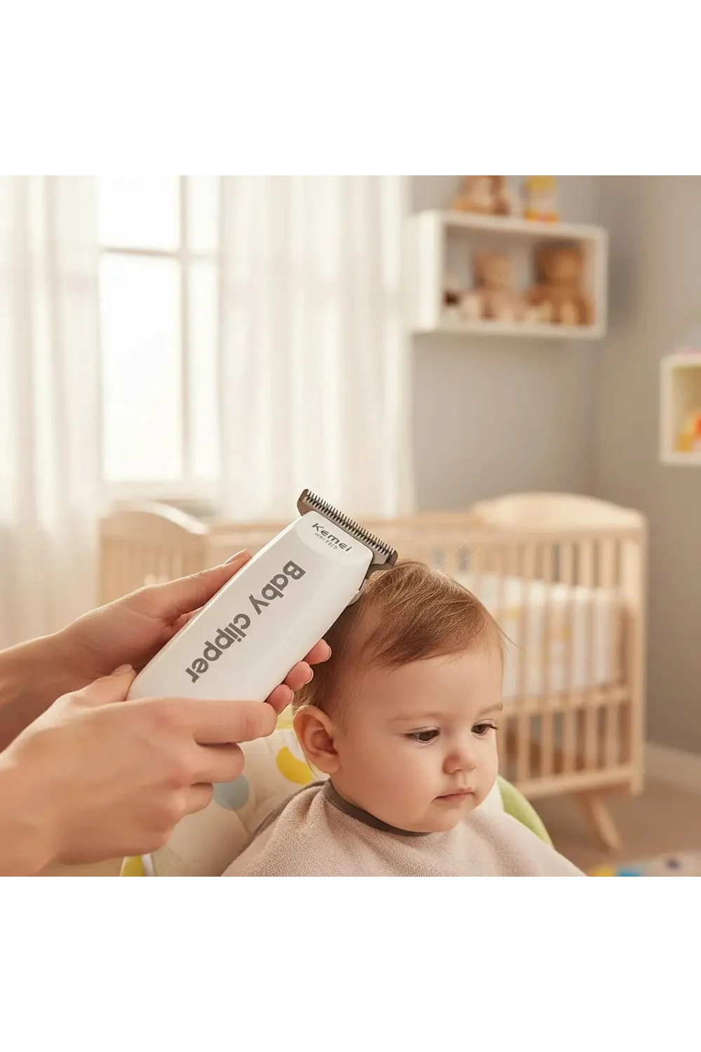 Máquina Corta Pelo Niños Bebés Cerámica Sin Ruido Kemei Máquina Corta Pelo Niños Bebés Cerámica Sin Ruido Kemei