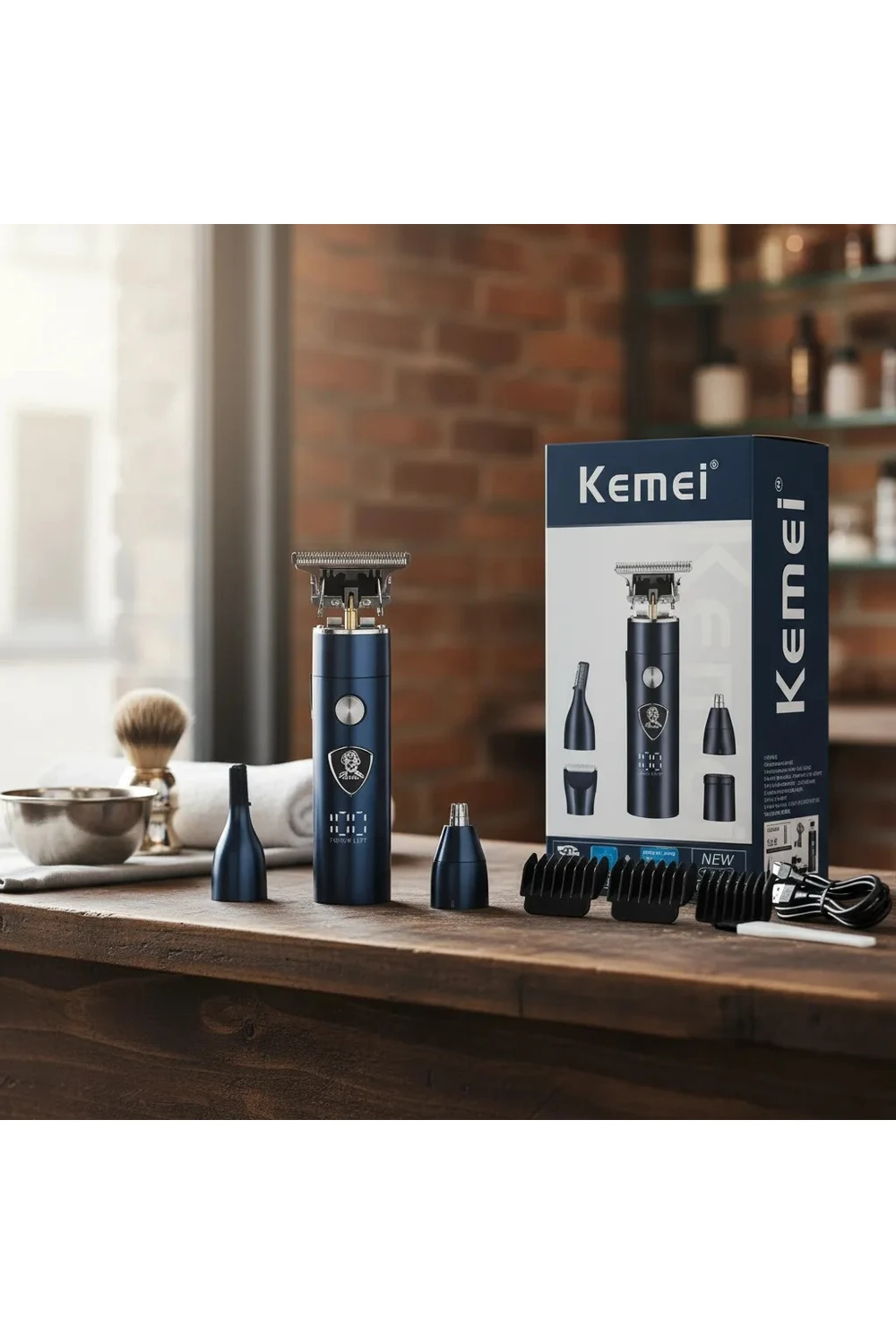 Maquina Cortapelo Y Barba De Hombre 5 En 1 Kemei Km257 Maquina Cortapelo Y Barba De Hombre 5 En 1 Kemei Km257