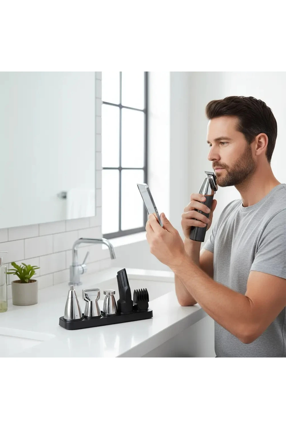 Máquina Corta Pelo Y Barba 5 En 1 Portátil Kemei Km-5857 Máquina Corta Pelo Y Barba 5 En 1 Portátil Kemei Km-5857