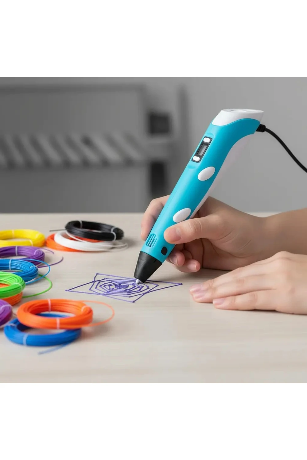 Lapicera 3d Pen-2 Lápiz Impresora 3d Con Filamento Pla Lapicera 3d Pen-2 Lápiz Impresora 3d Con Filamento Pla