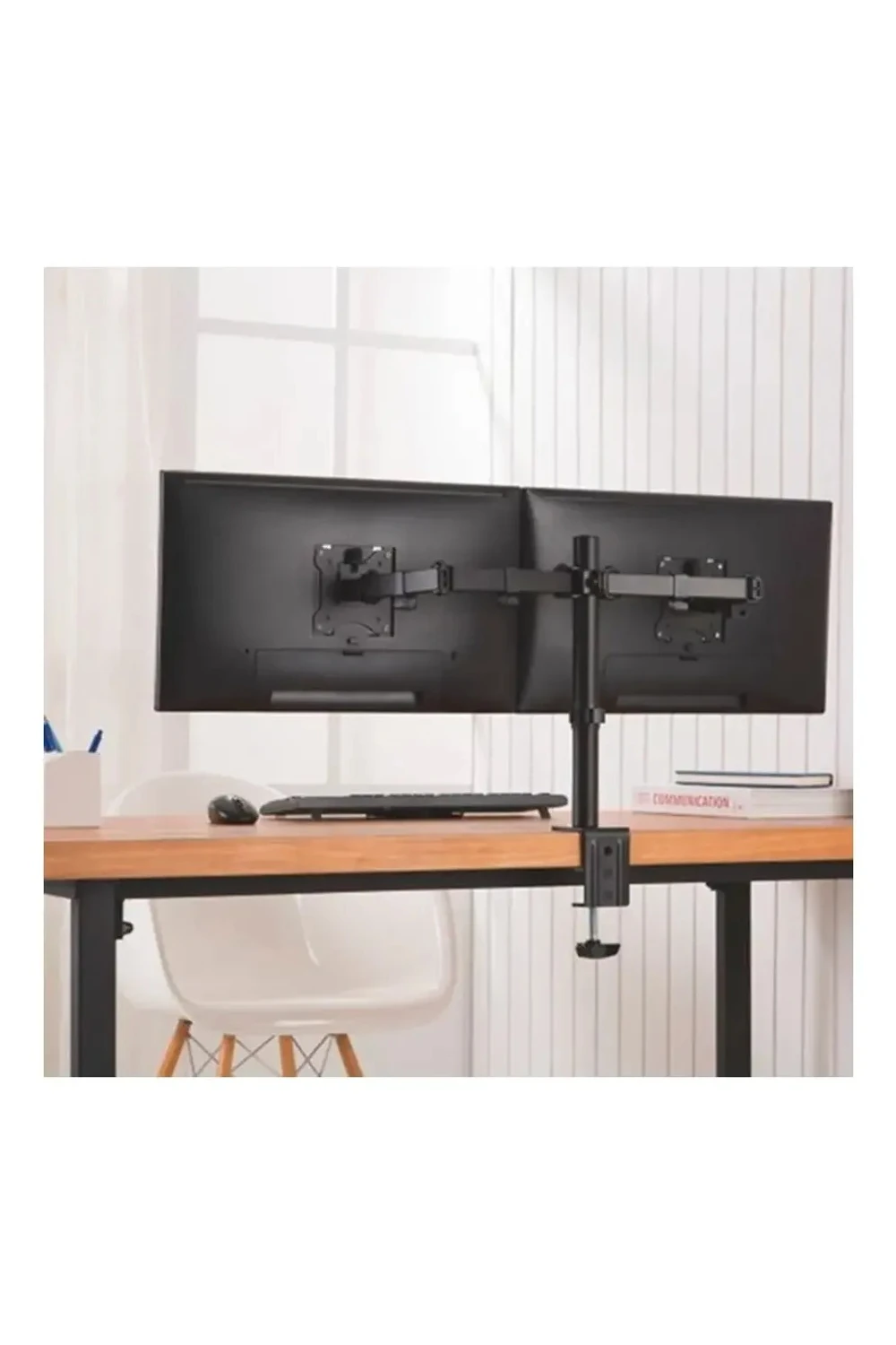 Soporte De Escritorio 2 Monitores Brazo 17-27 Metalico Soporte De Escritorio 2 Monitores Brazo 17-27 Metalico