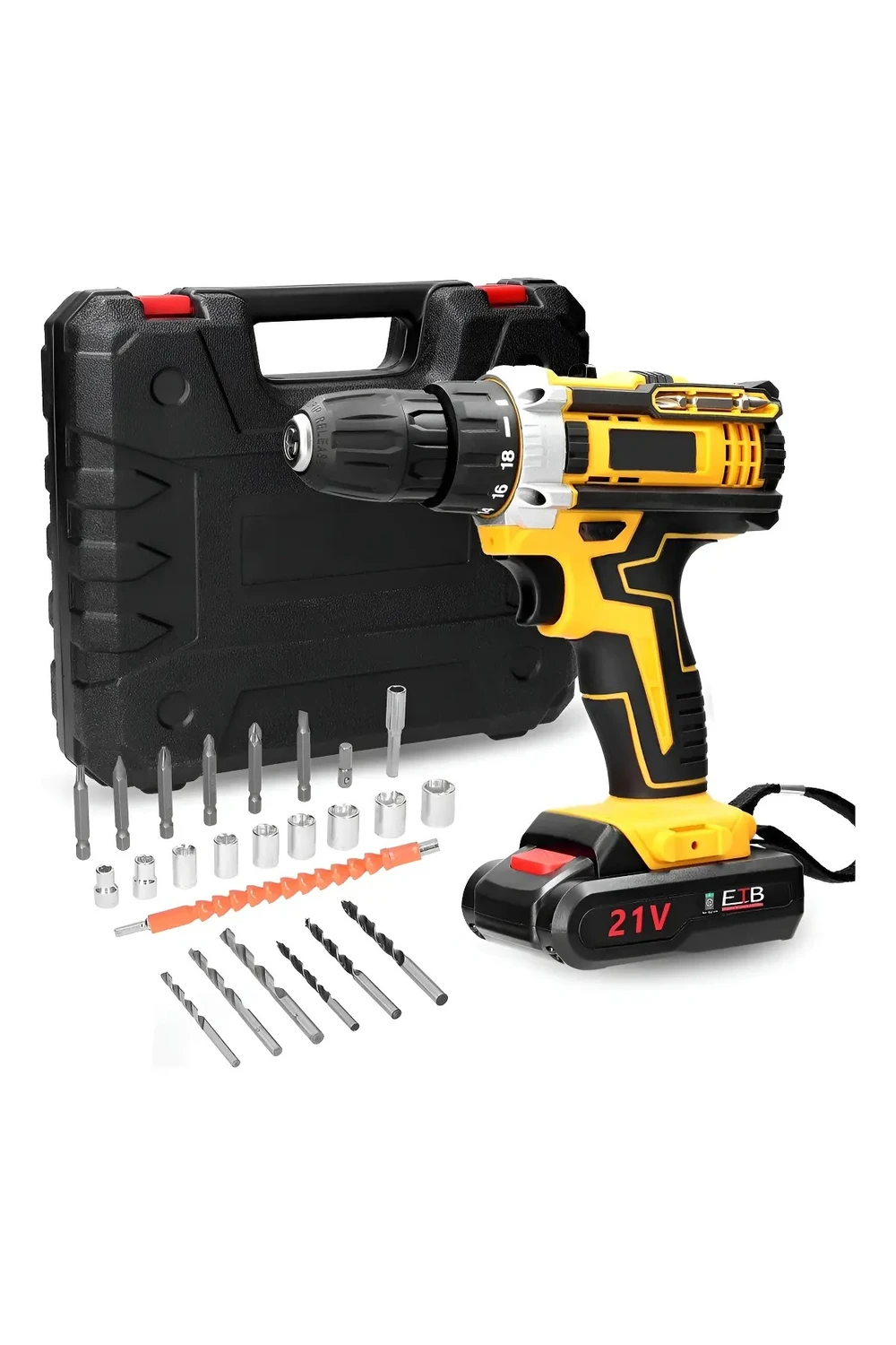 Taladro Atornillador Inalámbrico Percutor 21v Profesional Taladro Atornillador Inalámbrico Percutor 21v Profesional