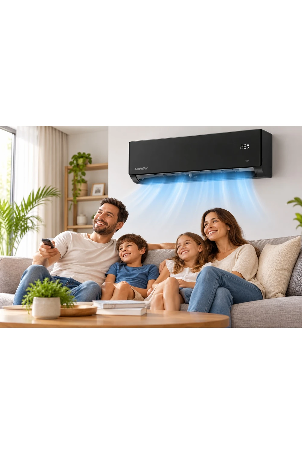 Aire Acondicionado Split Negro Airway 12000 Inverter C/ Wifi Aire Acondicionado Split Negro Airway 12000 Inverter C/ Wifi