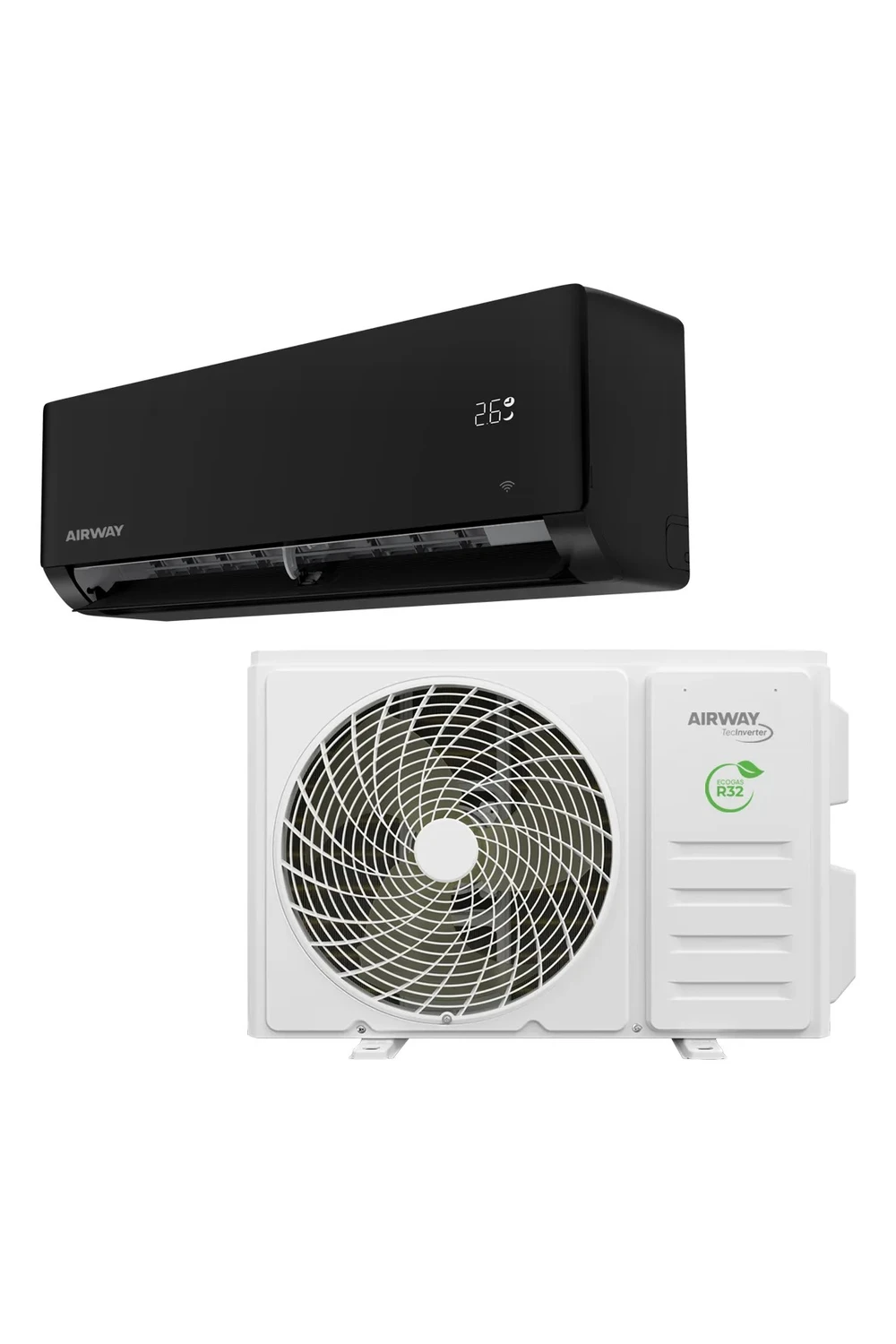 Aire Acondicionado Airway Negro 18000 Btu Inverter Con Wifi Aire Acondicionado Airway Negro 18000 Btu Inverter Con Wifi