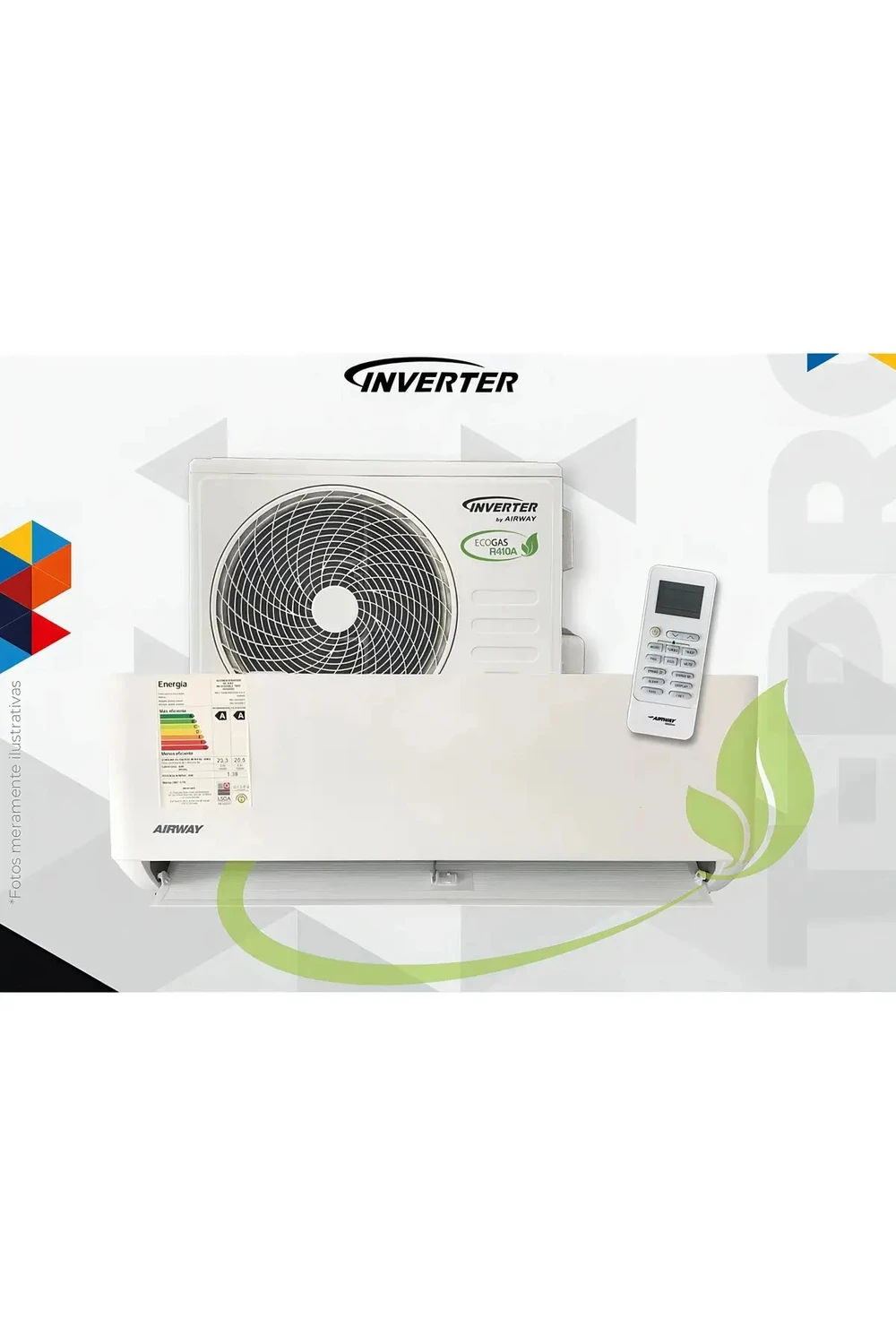 Aire Acondicionado Airway 18000 Inverter Blanco Eficiente A Aire Acondicionado Airway 18000 Inverter Blanco Eficiente A