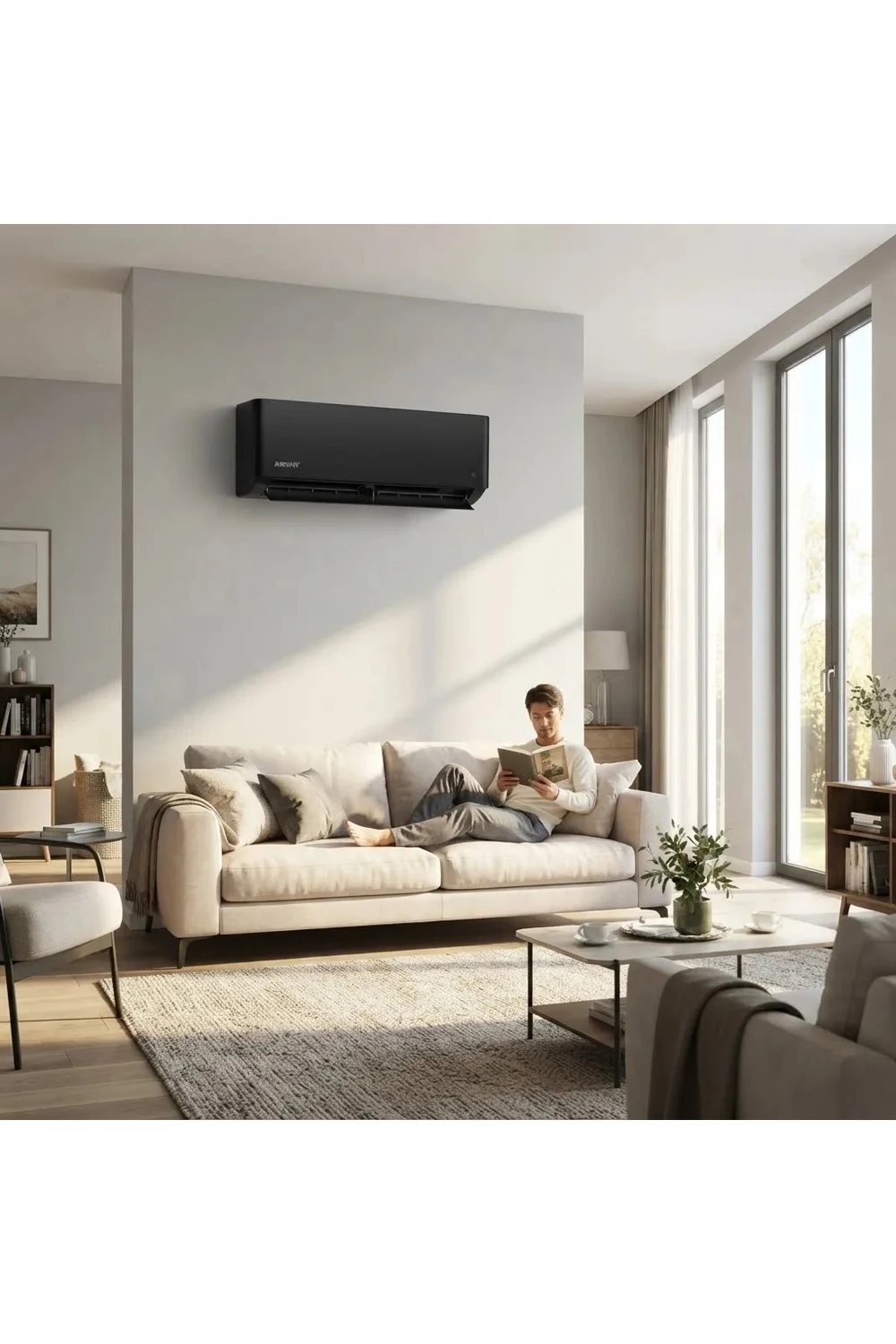 Aire Acondicionado Airway 24000 Btu Inverter Negro Con Wifi Aire Acondicionado Airway 24000 Btu Inverter Negro Con Wifi
