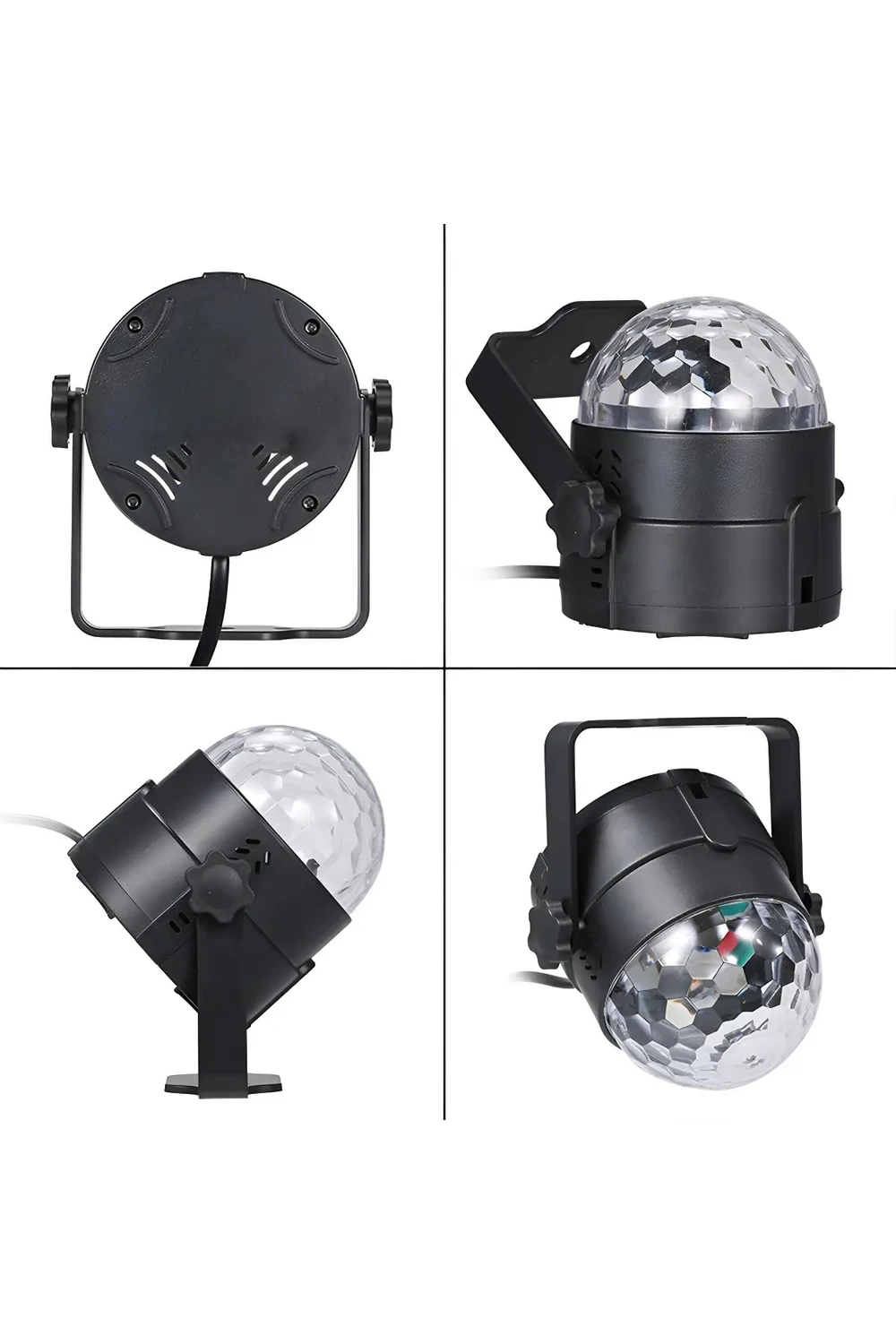 Luz Rgb Mini Giratoria Discoteca Base De Apoyo Bola Luces Luz Rgb Mini Giratoria Discoteca Base De Apoyo Bola Luces