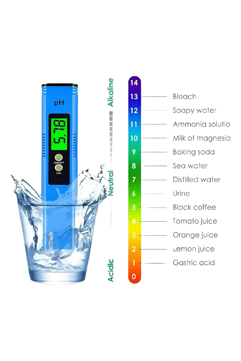 Medidor De Ph Digital Piscinas Acuarios Agua Potable Peceras Medidor De Ph Digital Piscinas Acuarios Agua Potable Peceras