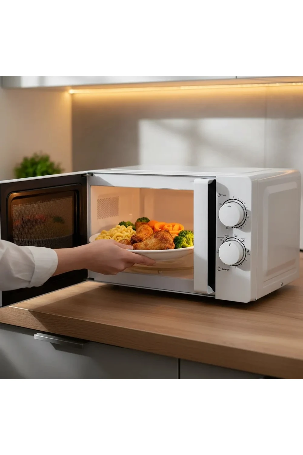 Microondas Allied 20l 700w Blanco Compacto Con 6 Niveles Potencia Microondas Allied 20l 700w Blanco Compacto Con 6 Niveles Potencia