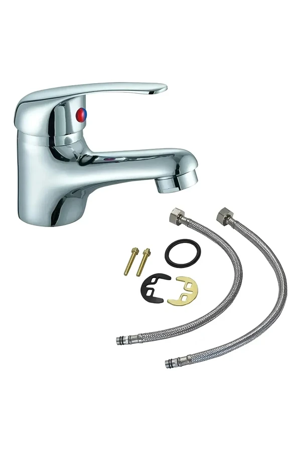 Canilla Monocomando Pileta Grifo Baño Lavatorio Cromado Kit Canilla Monocomando Pileta Grifo Baño Lavatorio Cromado Kit