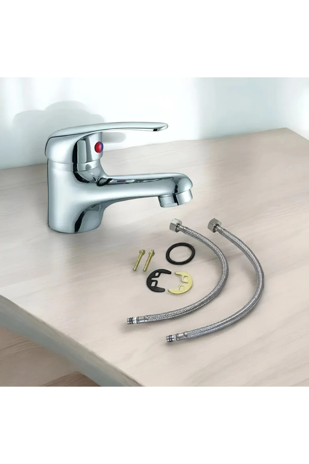 Canilla Monocomando Pileta Grifo Baño Lavatorio Cromado Kit Canilla Monocomando Pileta Grifo Baño Lavatorio Cromado Kit