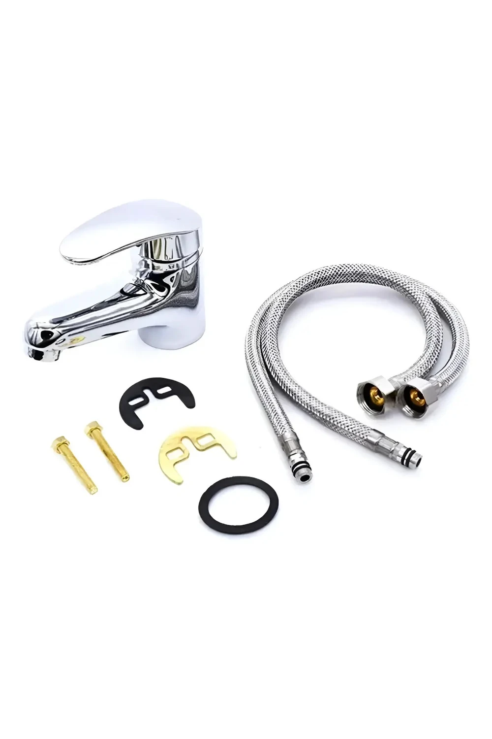 Canilla Monocomando Pileta Grifo Baño Lavatorio Cromado Kit Canilla Monocomando Pileta Grifo Baño Lavatorio Cromado Kit