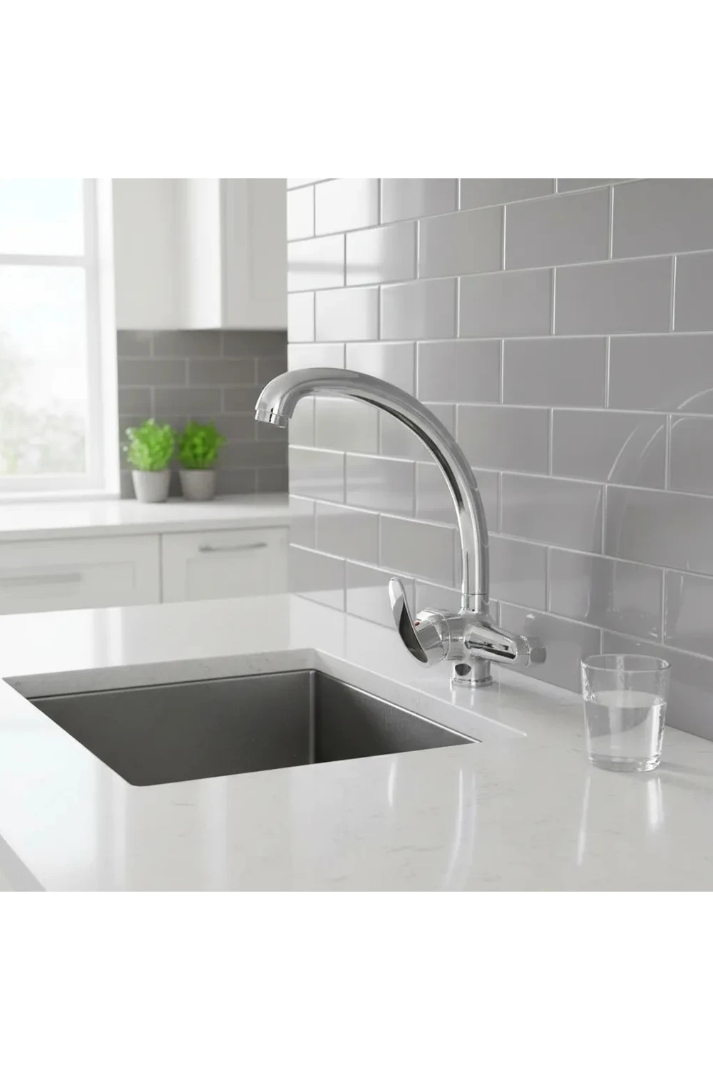 Canilla Monocomando Cocina Pared Pico Alto 20cm Mezcladora Canilla Monocomando Cocina Pared Pico Alto 20cm Mezcladora