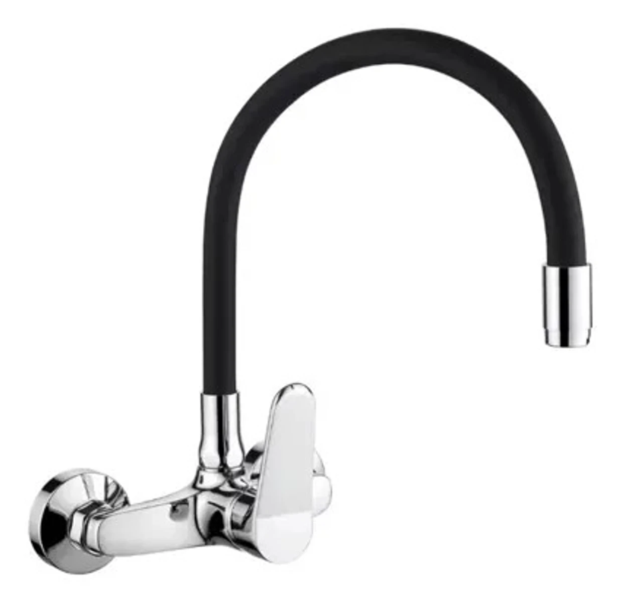 Canilla Monocomando Cocina Pared 20 Cm Flexible Combinado 