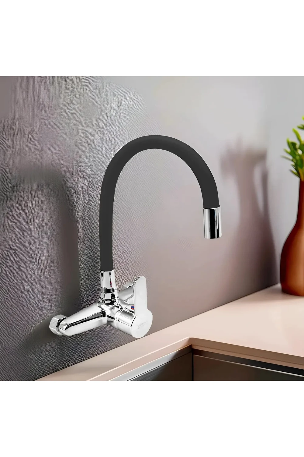 Canilla Monocomando Cocina Pared 20 Cm Flexible Combinado Canilla Monocomando Cocina Pared 20 Cm Flexible Combinado
