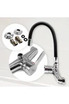Canilla Monocomando Cocina Pared 20 Cm Flexible Combinado Canilla Monocomando Cocina Pared 20 Cm Flexible Combinado