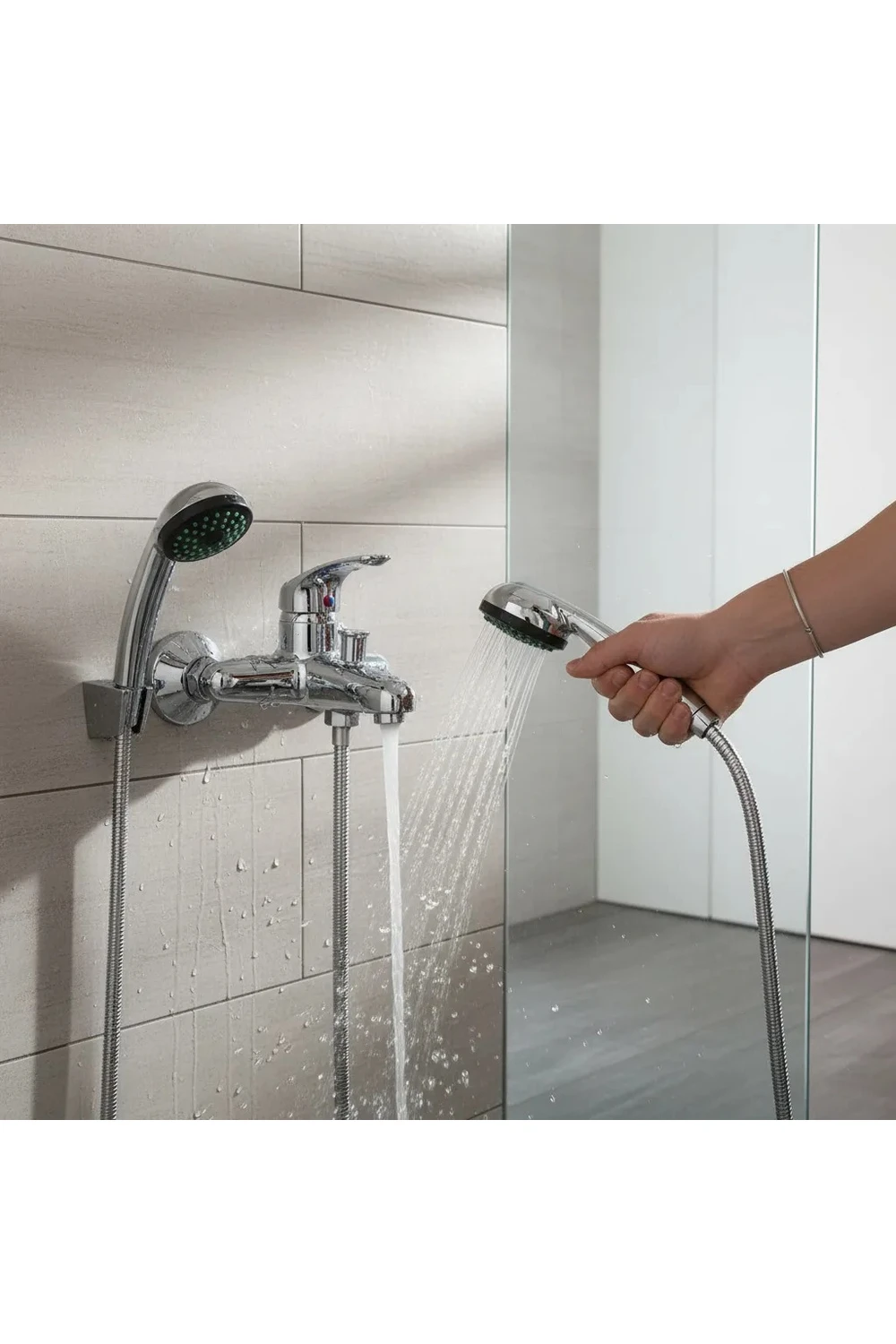 Monocomando Ducha Baño Grifería Completa Teléfono Canilla Monocomando Ducha Baño Grifería Completa Teléfono Canilla