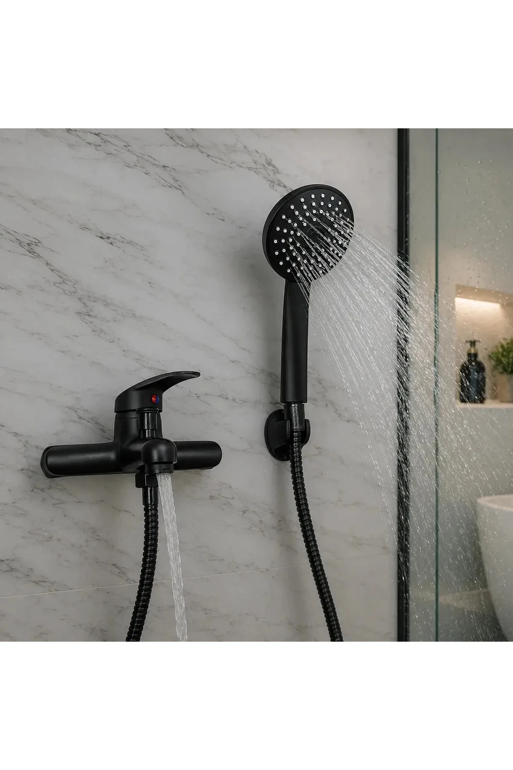 Monocomando Ducha C/teléfono Canilla Baño Grifería Mezclador Monocomando Ducha C/teléfono Canilla Baño Grifería Mezclador