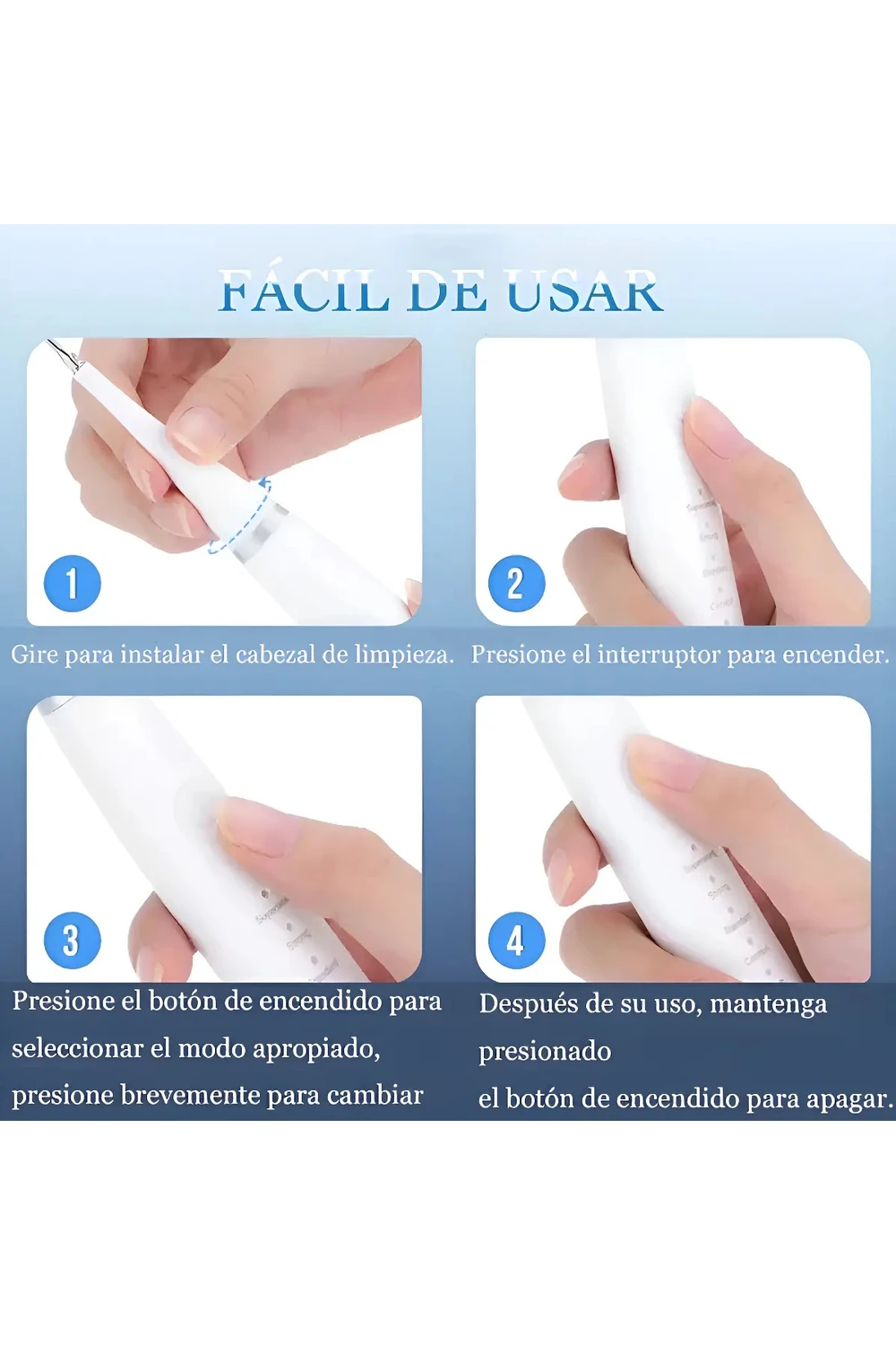 Limpiador Dental Eléctrico Ultrasónico Removedor Sarro Usb Limpiador Dental Eléctrico Ultrasónico Removedor Sarro Usb