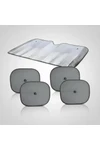 Set Parasol Para Auto Tablero Y Ventanas Laterales 5 Piezas Set Parasol Para Auto Tablero Y Ventanas Laterales 5 Piezas