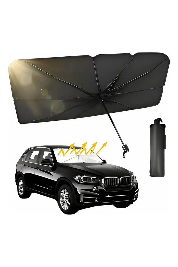 Parasol Auto Tipo Paraguas Parabrisas Grande Protección Uv Parasol Auto Tipo Paraguas Parabrisas Grande Protección Uv