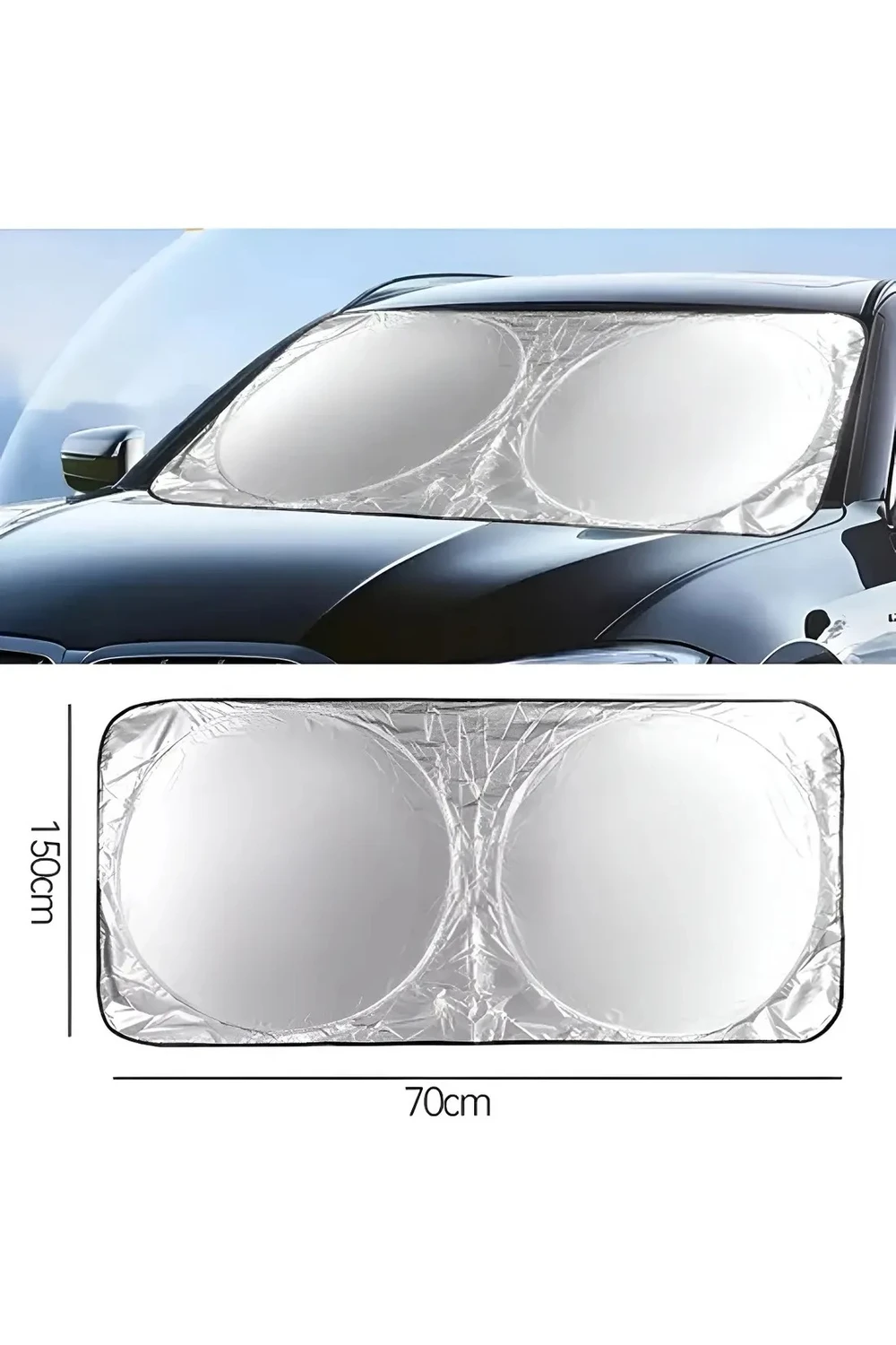 Parasol Para Autos Cortina Grande 150x70cm Plegable Portatil Parasol Para Autos Cortina Grande 150x70cm Plegable Portatil