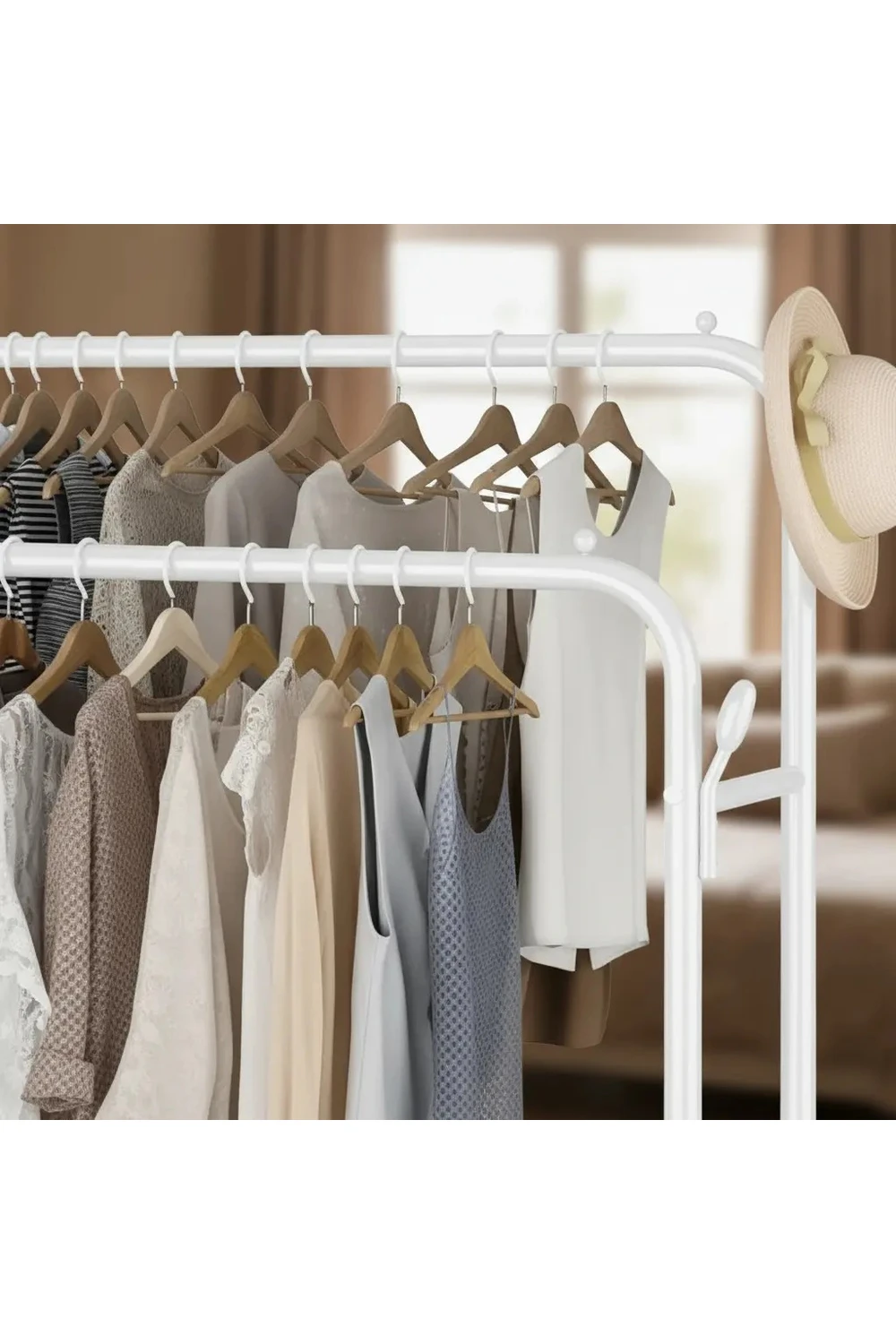 Perchero Organizador Ropa Calzados Doble Facil Armardo Perchero Organizador Ropa Calzados Doble Facil Armardo
